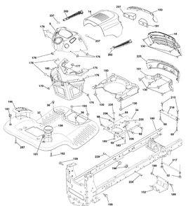 Chassis Group (7800736chassis) Diagram and Parts List for 7800736-96042010200 2011 Briggs and Stratton Lawn Tractor